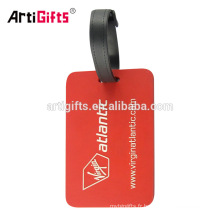 Concevez-vous logo imprimé personnalisé pvc bagage tag sangle pour sac de valise de voyage